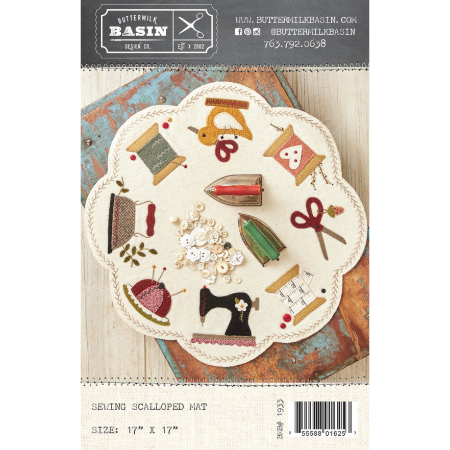 Buttermilk Basin ~ Sewing Scalloped Mat