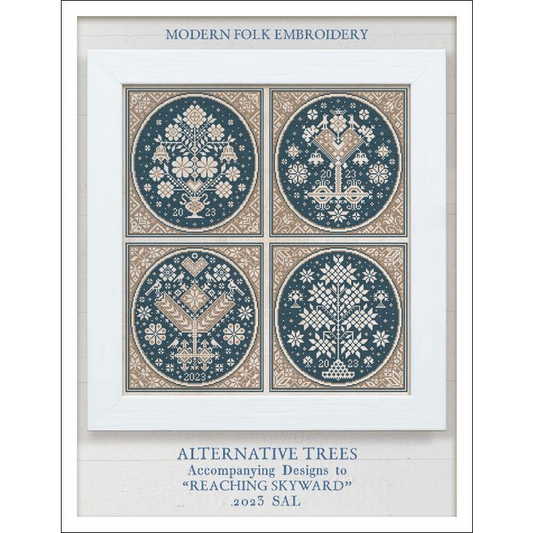 Modern Folk Embroidery ~ Alternative Trees ~ Accompanying Designs to 2023 Stitch-A-Long