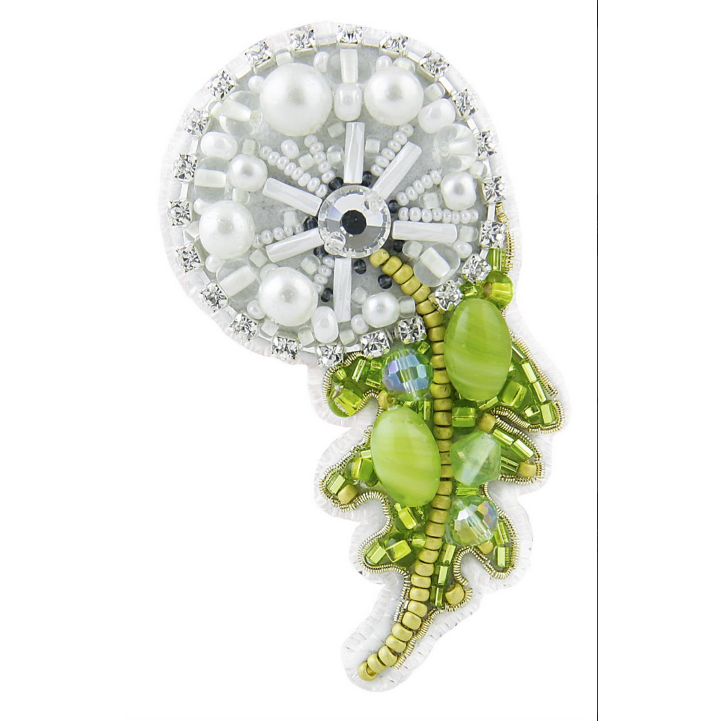 Beadwork Brooch Kit ~ Dandelion