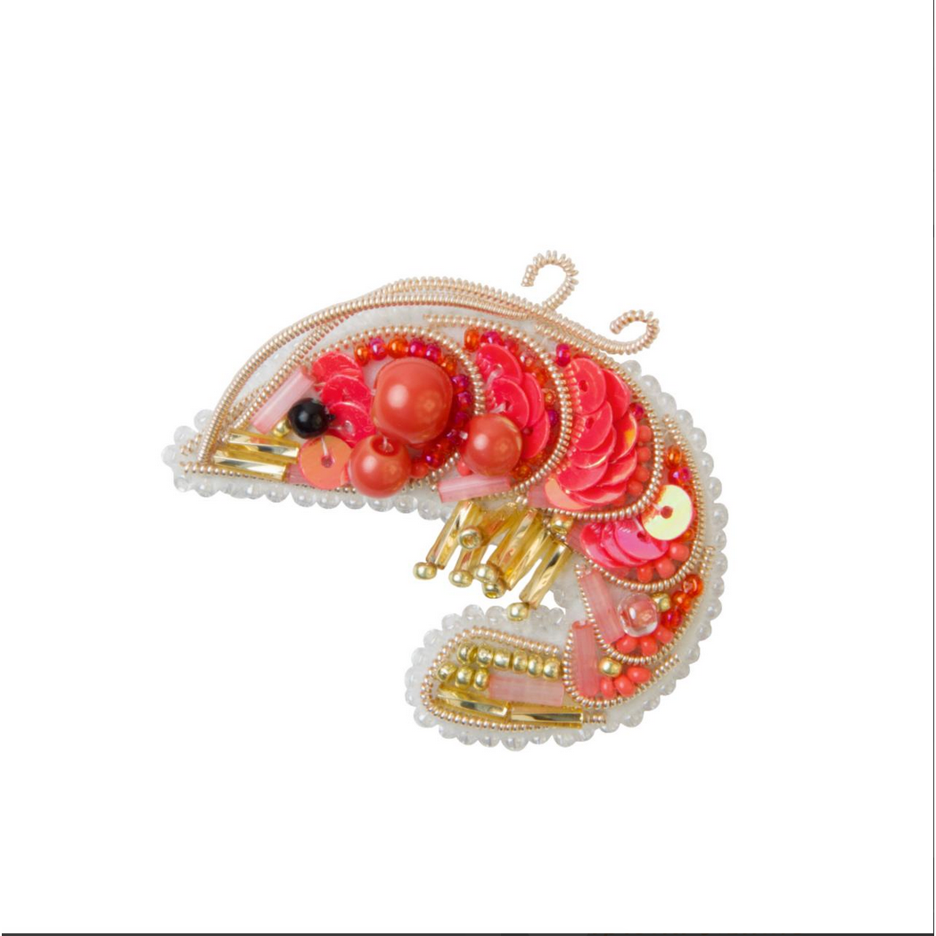 Beadwork Brooch Kit | Shrimp BP-290C