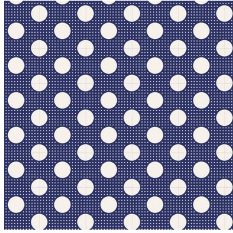 Tilda ~ Medium Dots Night Blue TIL130026-V11