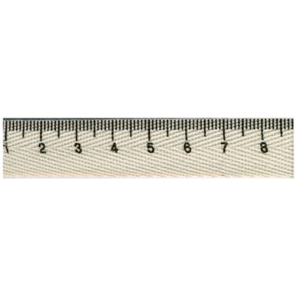 5/8" Measuring Tape Ribbon ~ Ivory