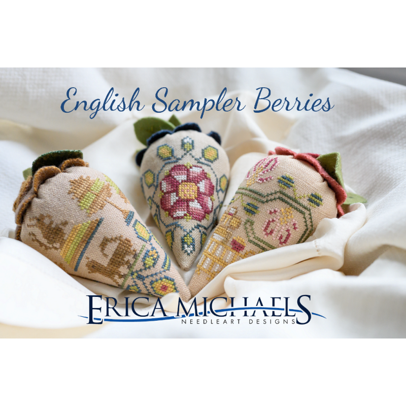 Erica Michaels ~ English Sampler Berries Pattern – Hobby House Needleworks