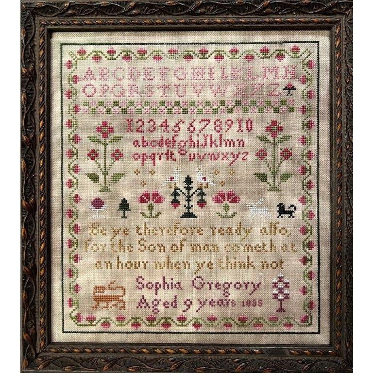 The Scarlett House ~ Sophia Gregory 1835 Sampler Pattern