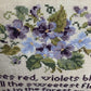 Hands Across The Sea ~ Little Gems Series - Spring Violets Pattern PDF