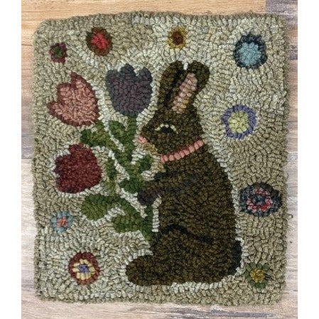 Spring Hooked Rugs Payton's Primitives Rug Hooking Pattern ~ Spring Gatherings – Hobby ...