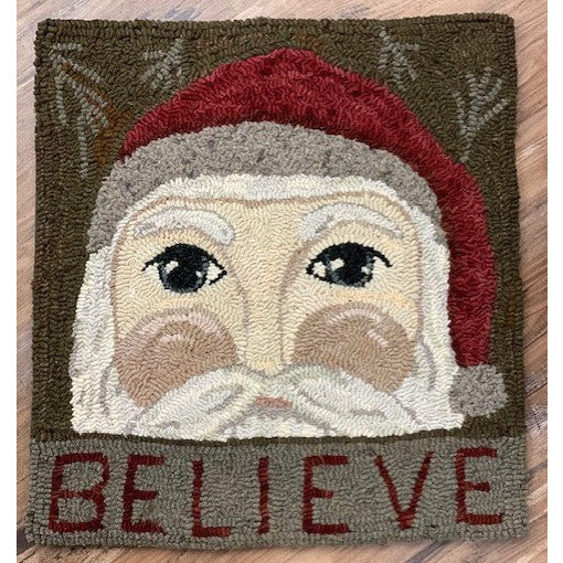 Payton's Primitives Rug Hooking Pattern ~ St. Nick
