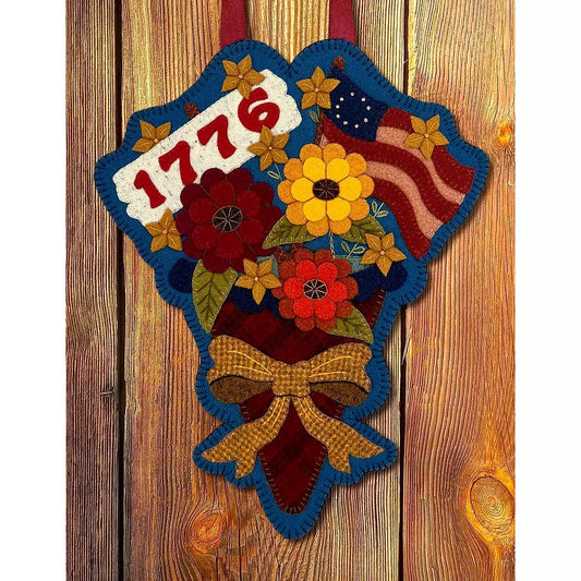 Jerome Thomas ~ Star-Spangled Bouquet Wool Applique Pattern