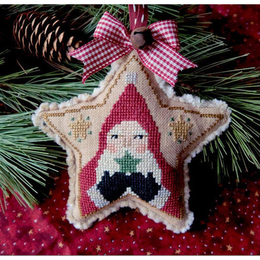 Teresa Kogut ~ Star Ornament ~ Santa Pattern