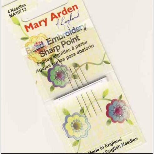 Mary Arden Size 12 Short Sharp Beading Needles