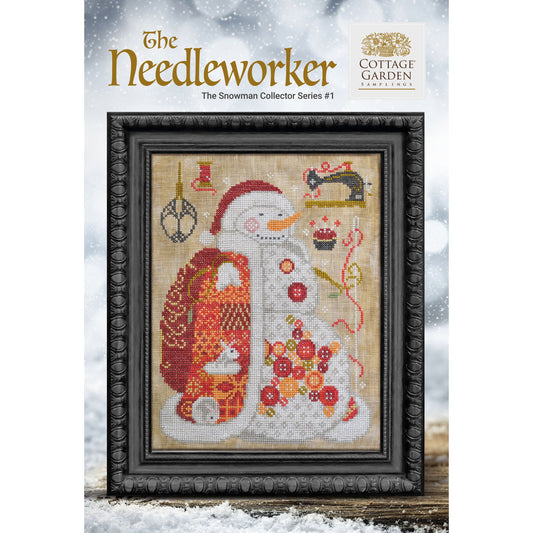 Cottage Garden Samplings ~ Snowman Collector Series ~ The Needleworker Pattern #1