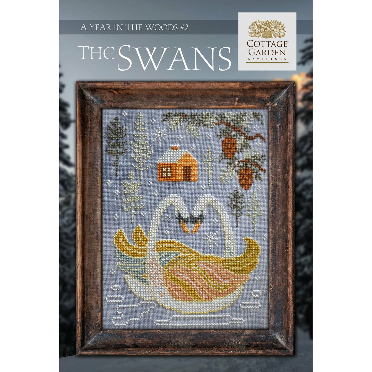 Cottage Garden Samplings ~ A Year In The Woods ~ The Swans Pattern #2