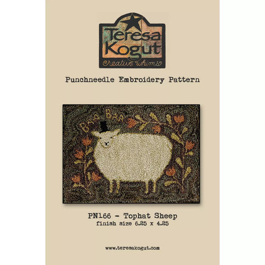 Teresa Kogut ~ Tophat Sheep Punch Needle Pattern
