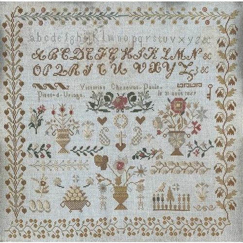 Reflets de Soie | Victorine Chenevas-Paule 1869 Sampler Pattern