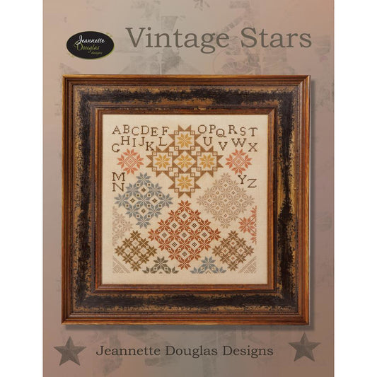 Jeannette Douglas Designs | Vintage Stars Sampler Pattern