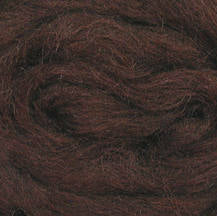 Wistyria Editions ~ Chocolate Wool Roving 0.25 oz