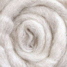Wistyria Editions ~ Light Grey Wool Roving 0.25 oz
