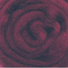 Wistyria Editions ~ Raspberry Wool Roving 0.25 oz