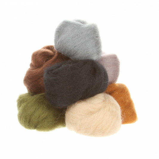 Wool Roving ~ Assortment Rustic