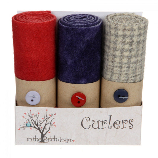 In The Patch Designs Wool Curlers ~ Violets