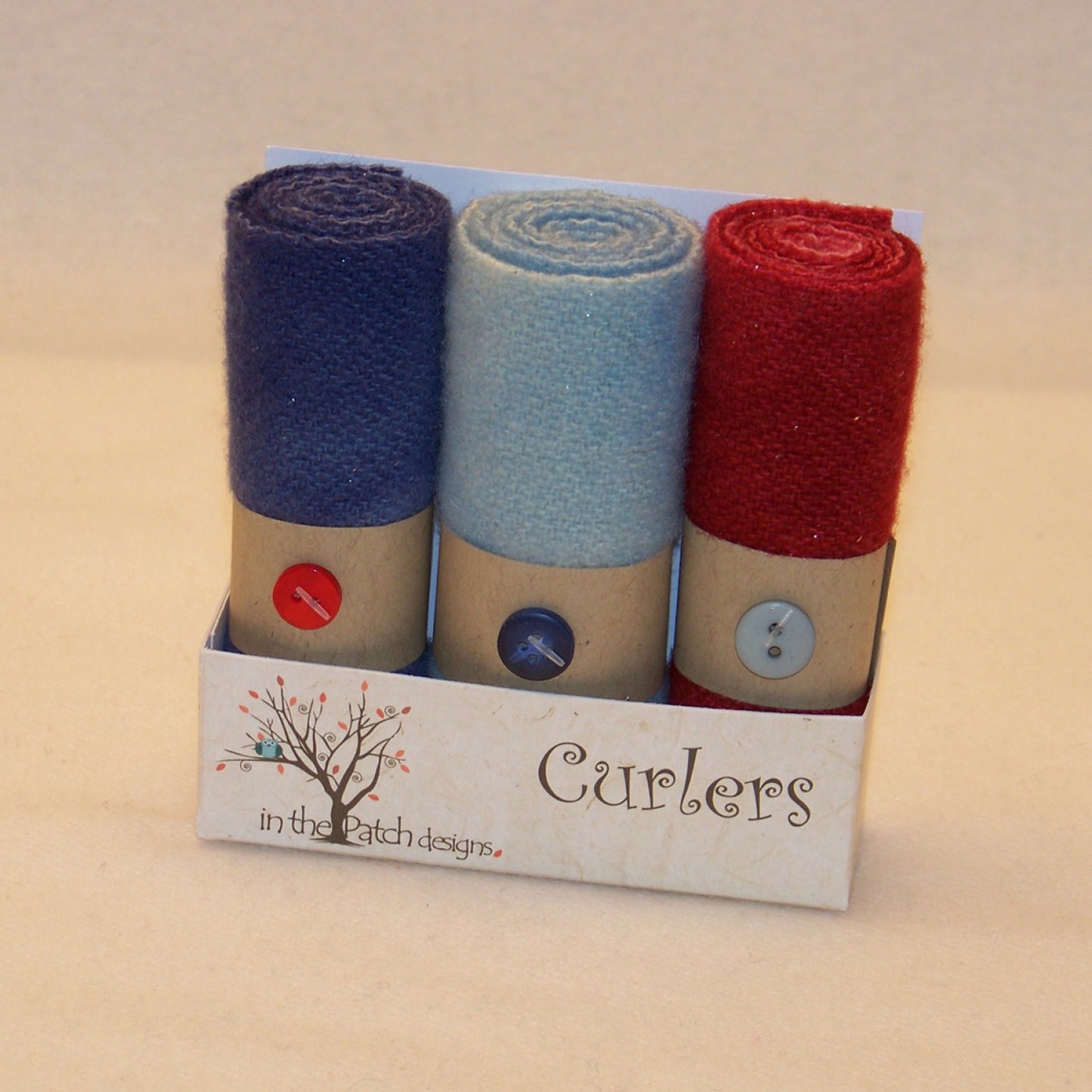 In The Patch Designs Wool Curlers ~ Nautical