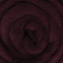 Wistyria Editions ~ Wine Wool Roving 0.25 oz