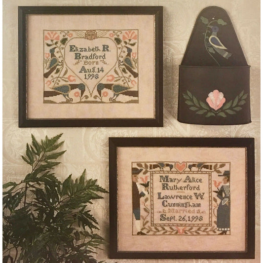 Prairie Schooler ~ Wedding & Birth Samplers III Pattern - Original Cardstock