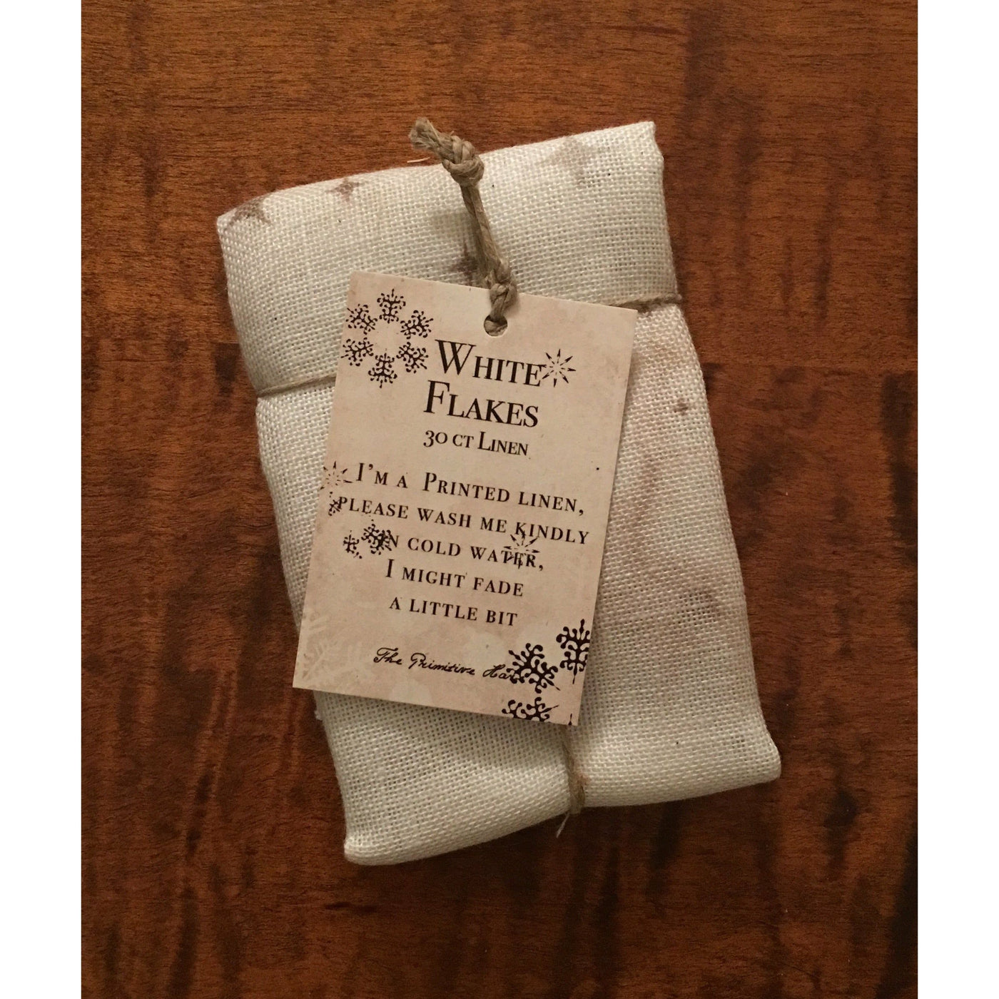 The Primitive Hare | 30 ct. White Flakes Linen