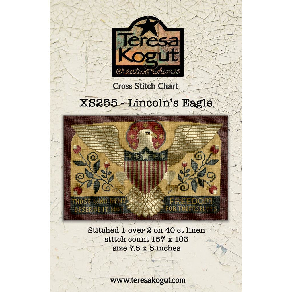 Teresa Kogut ~ Lincoln's Eagle Sampler Pattern
