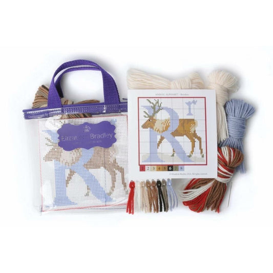 Elizabeth Bradley Animal Alphabet ~ E Elephant Needlepoint Tapestry Kit
