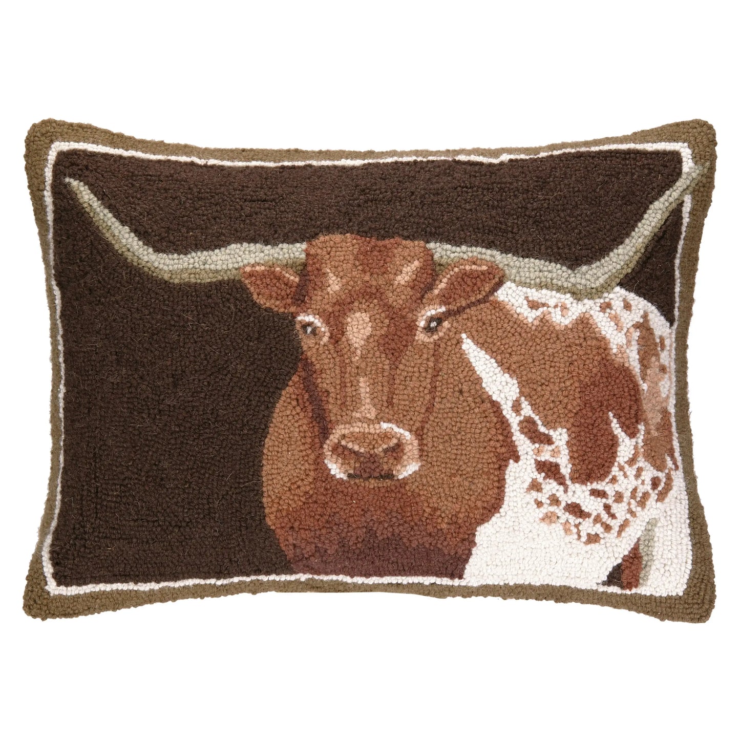 Hooked Pillow ~ Longhorn
