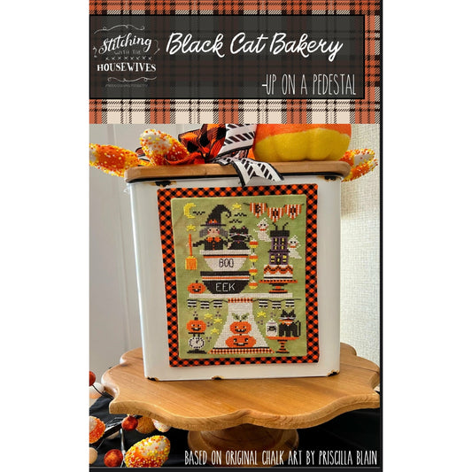 Stitching Housewives ~ Up On A Pedestal ~ Black Cat Bakery Pattern