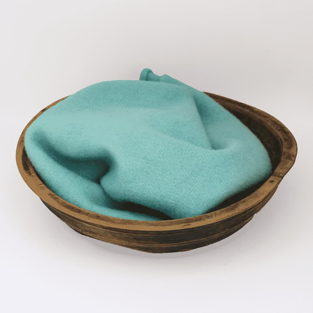 Blackberry Primitives ~ Blue Lagoon Hand-Dyed Wool Fabric Fat Quarter SOLID