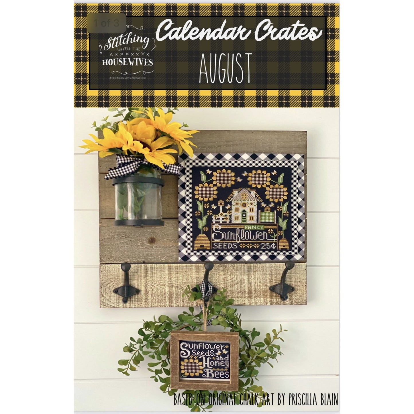 Stitching Housewives ~ Calendar Crates ~ August Pattern