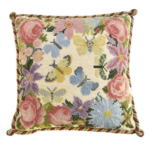 Elizabeth Bradley ~ Clematis, Rose and Butterflies English Needlepoint Tapestry Kit