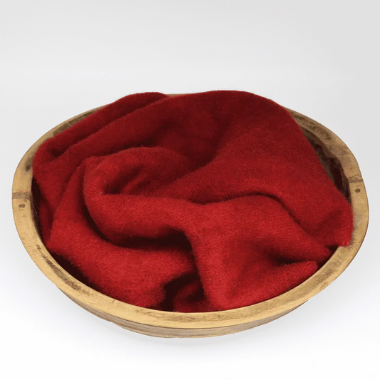 Blackberry Primitives ~ Crimson SOLID Hand-Dyed Wool Fabric Fat Quarter