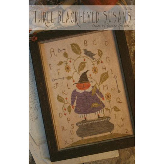 With Thy Needle & Thread ~ Three Black-Eyed Susans Pattern