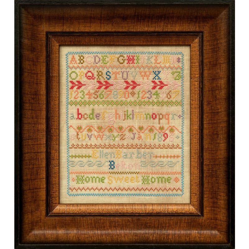 Hands Across The Sea ~ Ellen Barber 1895 Sampler Pattern Booklet