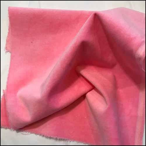 Lady Dot Creates ~ Dahlia (Hot Pink) 100% Cotton Hand-Dyed Velveteen - Fat Eighth