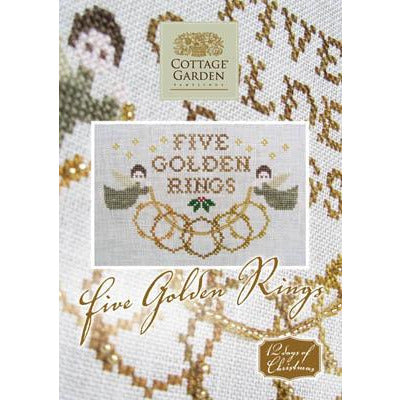 Cottage Garden Samplings ~ 12 Days of Christmas - Five Golden Rings Pattern