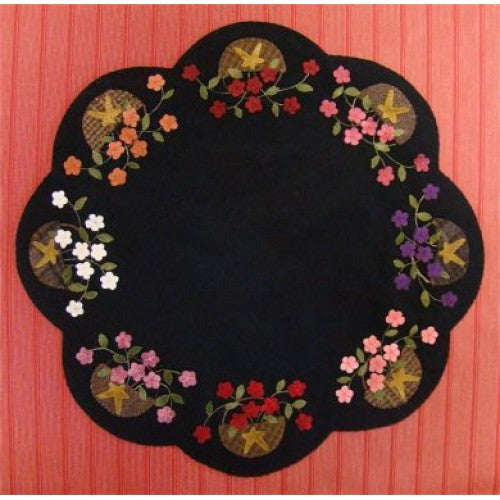Primitive Gatherings ~ Geranium Baskets Wool Applique Pattern – Hobby ...