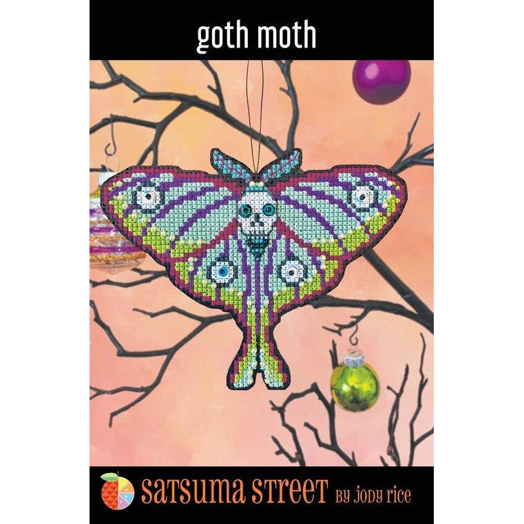 Satsuma Street | Goth Moth Cross Stitch Kit