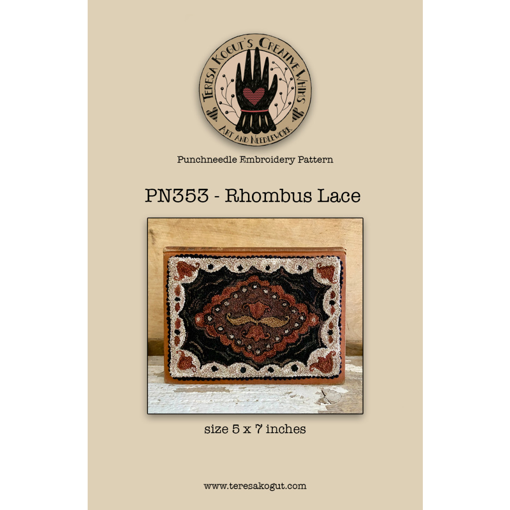 Teresa Kogut ~ Rhombus Lace Punch Needle Pattern Market 2023