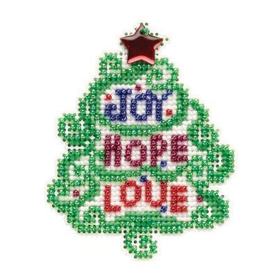 2021 Winter Holiday ~ Joy, Hope, Love Cross Stitch Kit
