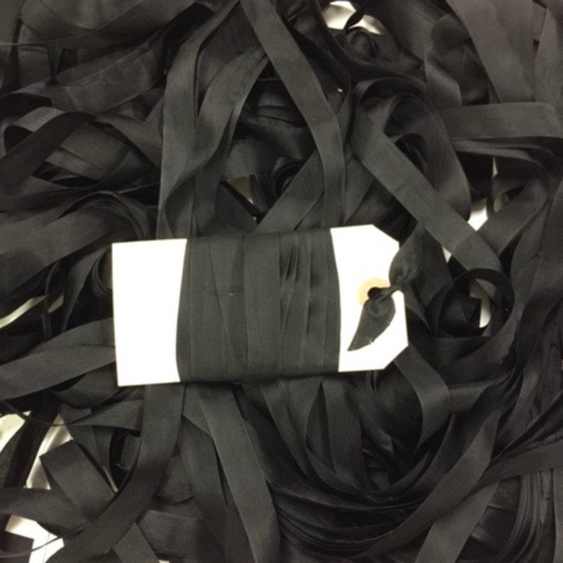 Lady Dot Creates ~ Rayon Ribbon - Licorice
