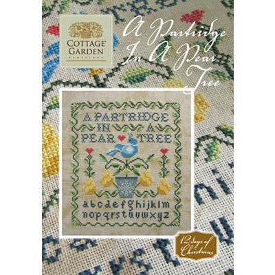 Cottage Garden Samplings ~ 12 Days of Christmas - A Partridge In A Pear Tree Pattern
