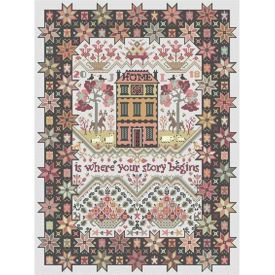 Spangled Cross Stitch Pattern