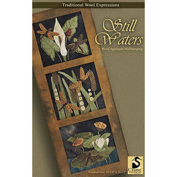 Crane Design ~ Still Waters Wool Applique Pattern