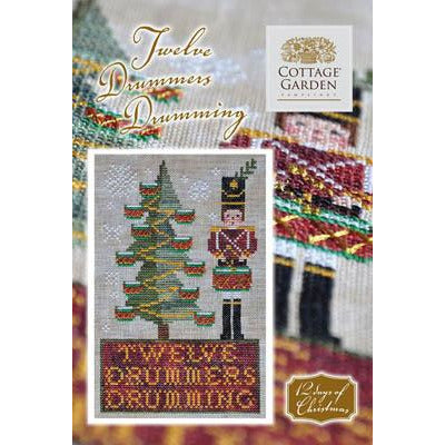 Cottage Garden Samplings ~ Twelve Drummers Drumming Pattern